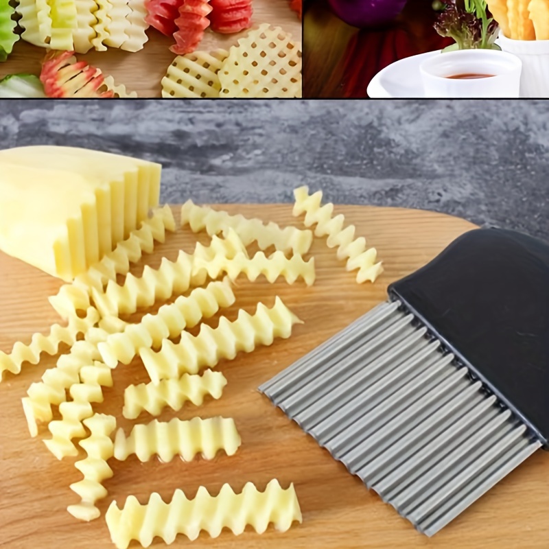 1pc Multi-functional French Fry Cutter Handheld Potato Slicer For Home Use