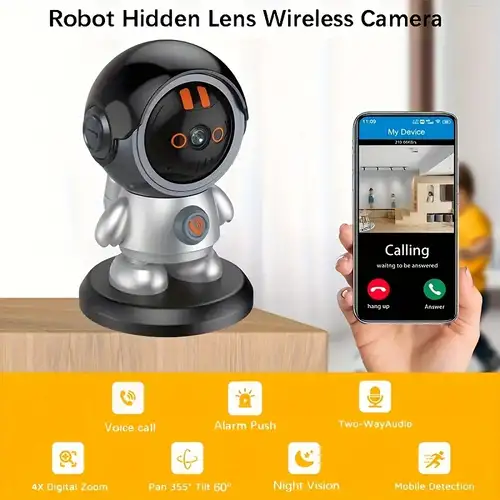 Wifi Camera Night Vision Webcam Video Recorder Motion - Temu