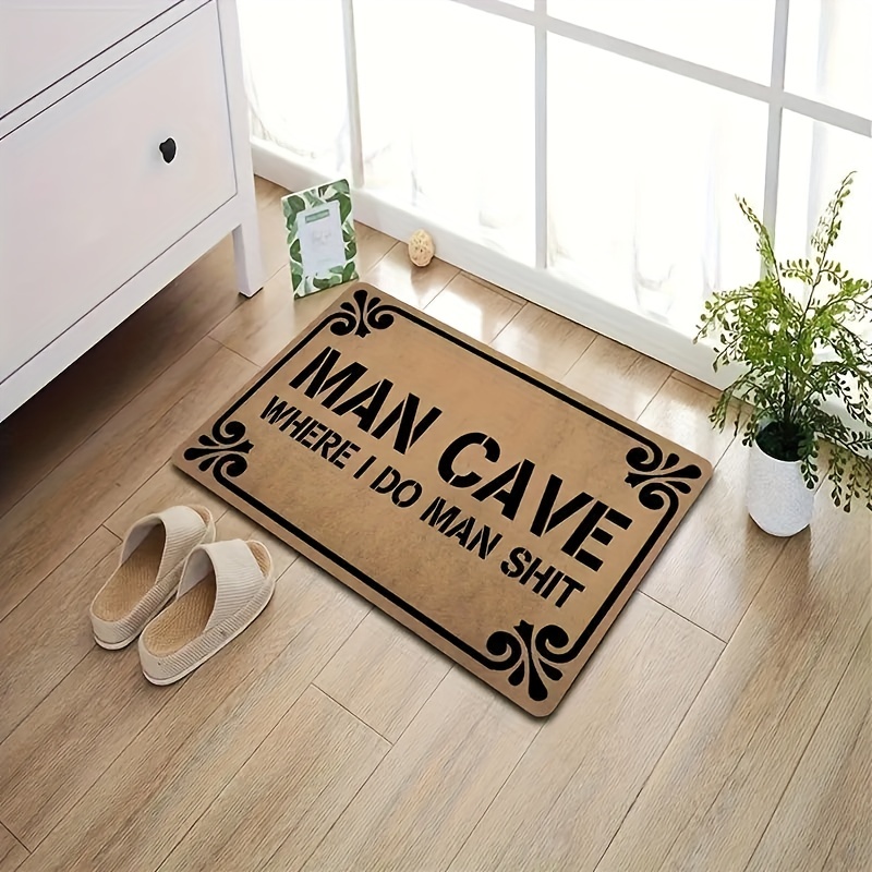 man Cave Floor Mat Indoor Mat Creative Doormat Non slip - Temu