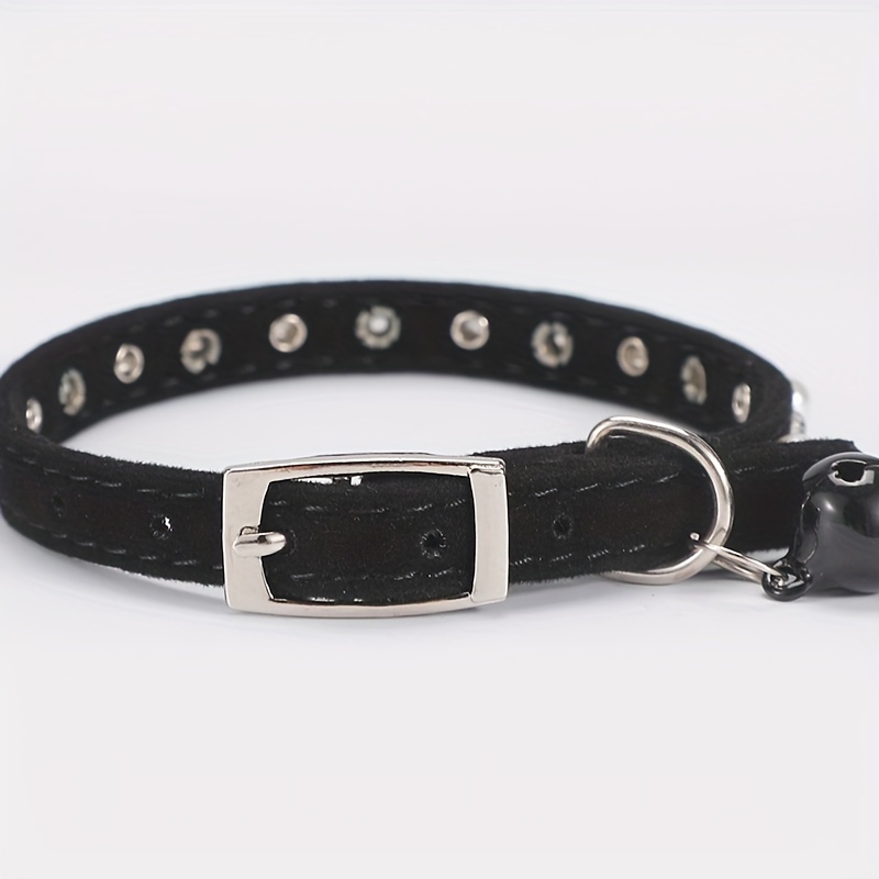 Pearl Rhinestone Adjustable Cat Collar with Bell