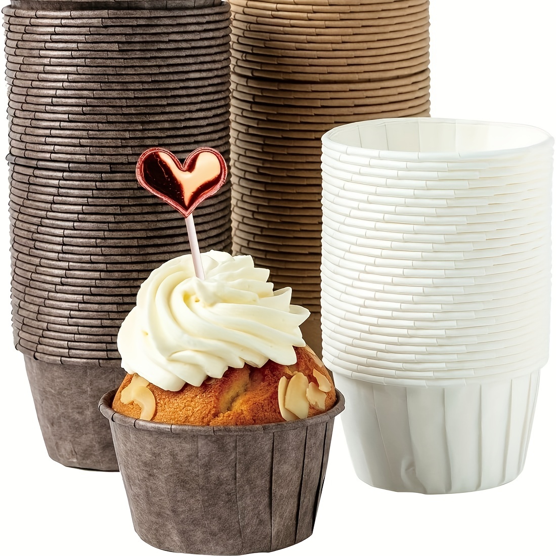 Disposable Muffin Cups, Heat Resistant Paper Cupcake Cups, Grease Proof Cupcake  Liners, Muffin Molds, Baking Tools, Kitchen Gadgets, Kitchen Accessories,  Home Kitchen Items - Temu