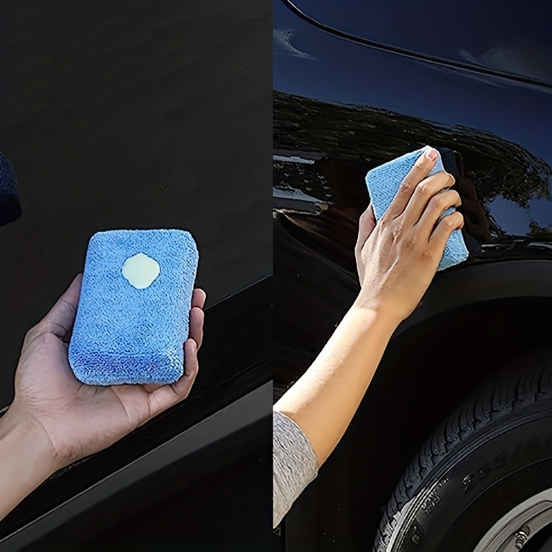 10Pcs 5 Inch Round Soft Microfiber Car Wax Applicator Pad Polishing Sponge  for Apply and Remove Wax Auto Care 