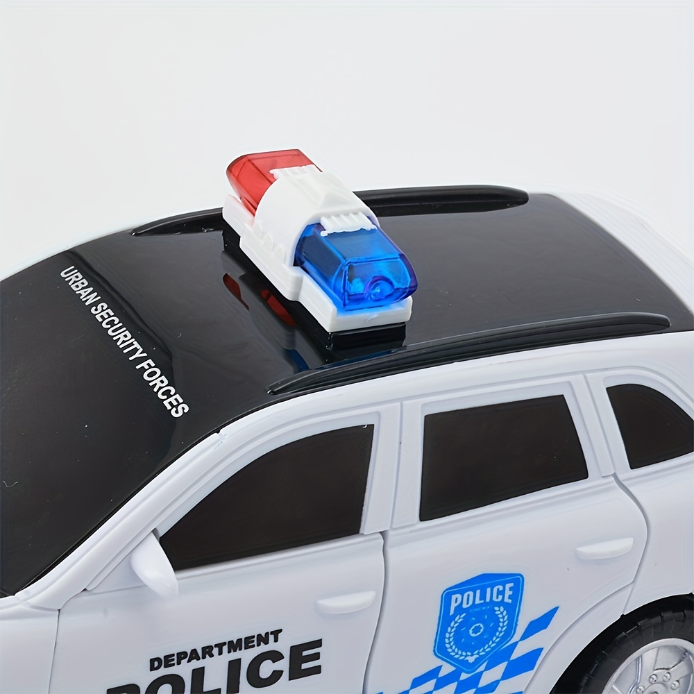 Mini véhicule de Police électrique, jouet éducatif en plastique, modèle de  véhicule de sauvetage avec lumière musicale pour enfants et tout-petits