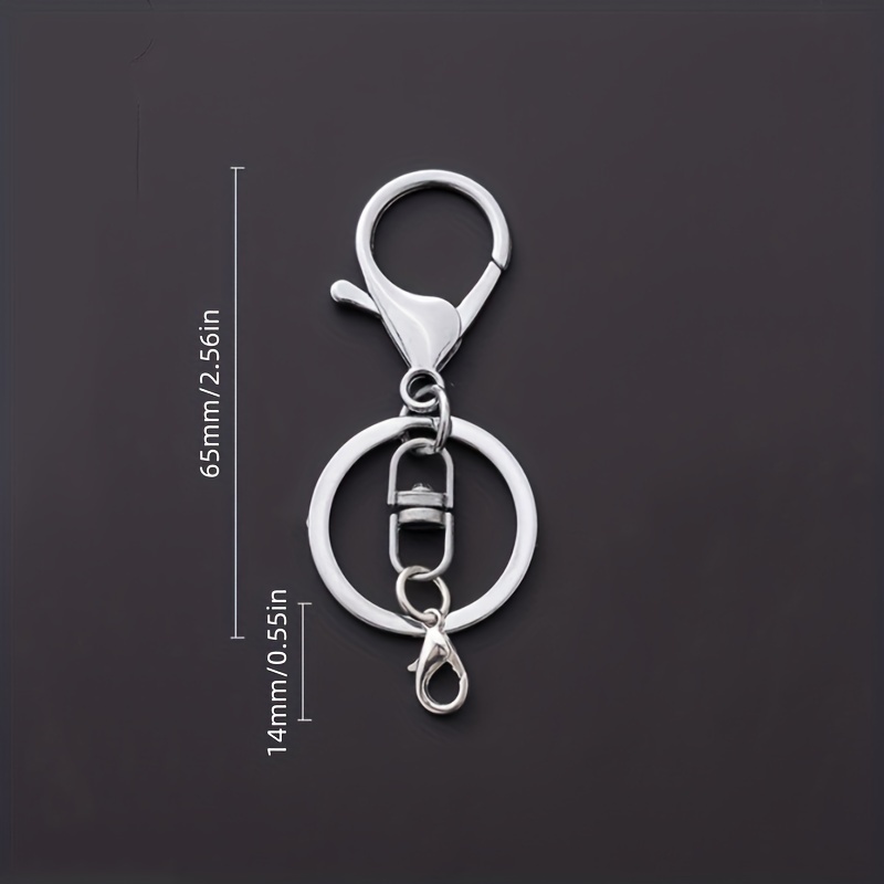 Metal Lobster Claw Clasp With Key Ring Keychain Rings For - Temu