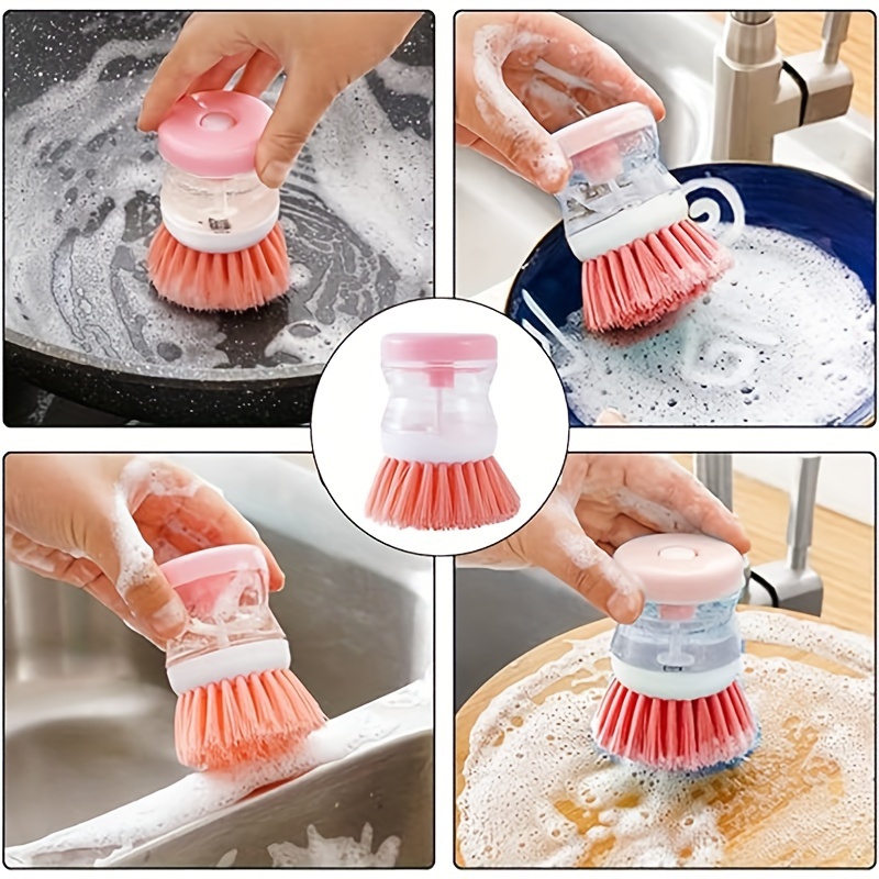 2-in-1 Soap Dispensing Cleaning Brush, Multifunctional Pressing Cleaning  Brush, Kitchen Sink Cleaning Soap Dispensing Brush, Multifunctional  Scrubbing