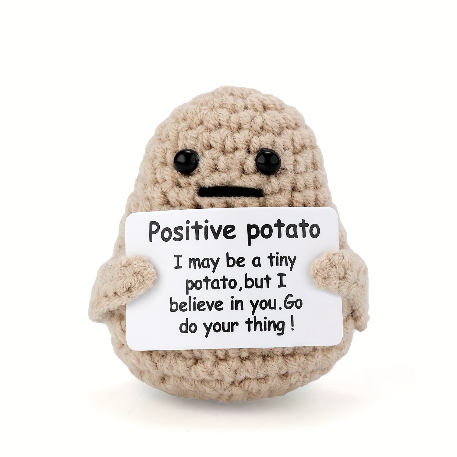 1pc Handmade And Fun Emotional Support Potato Soft Keychain