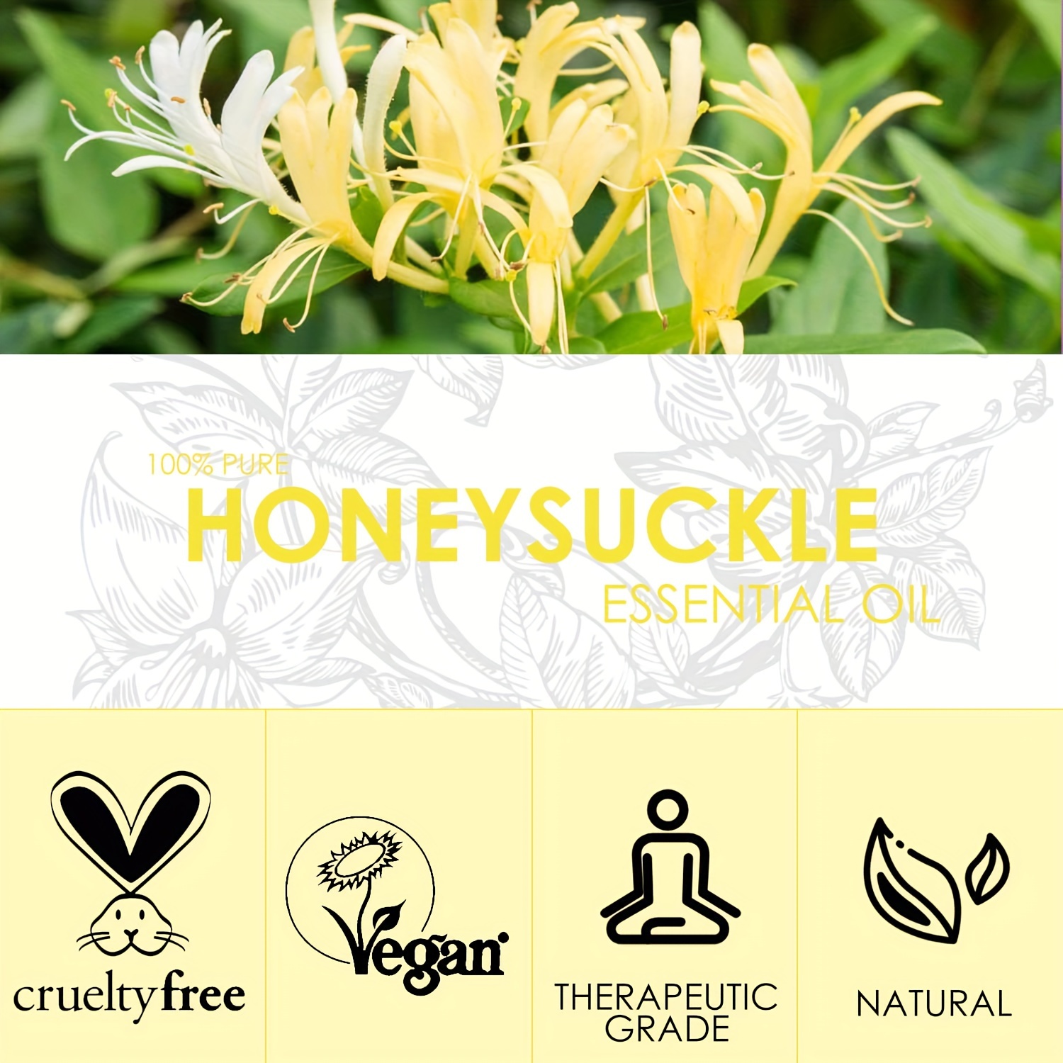 Organic Honeysuckle Essential Oil - FREE SHIPPING