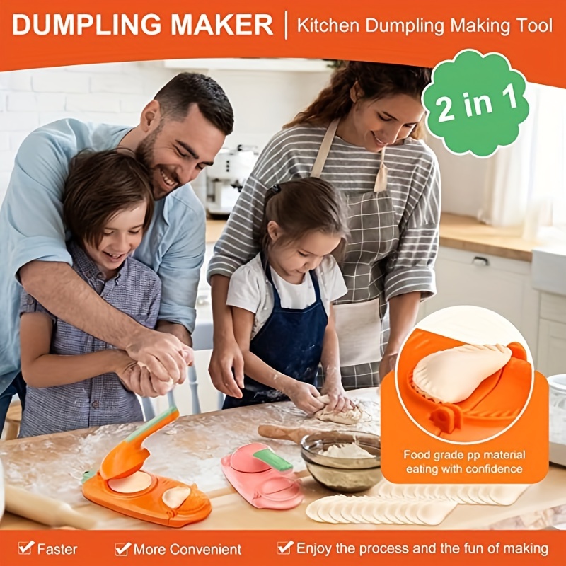 3 In1 Dumplings Maker Dough Pressing Tool Set With Rolling