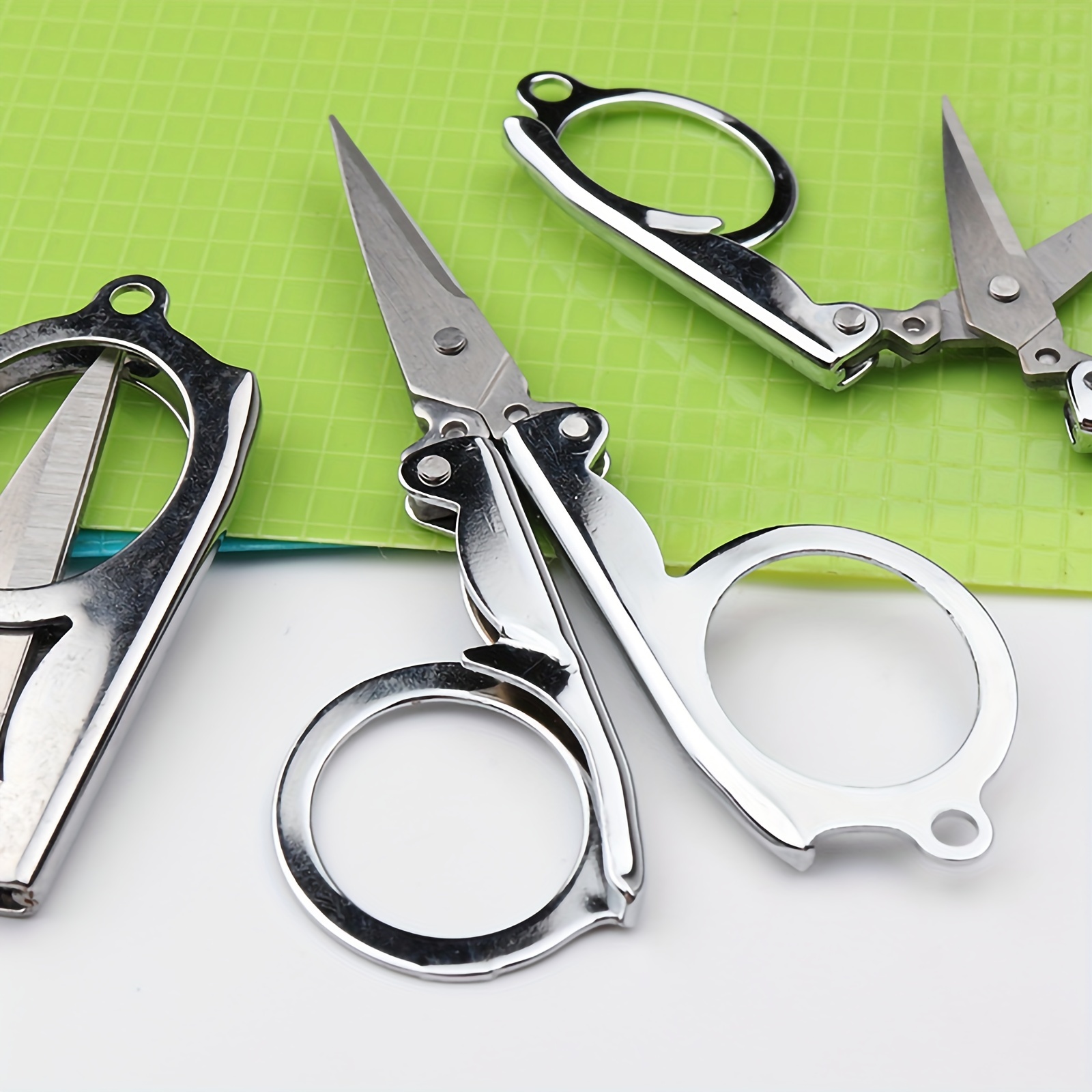 Folding Scissor Stainless Steel Travel Multi Purpose Pocket Foldable  Scissors