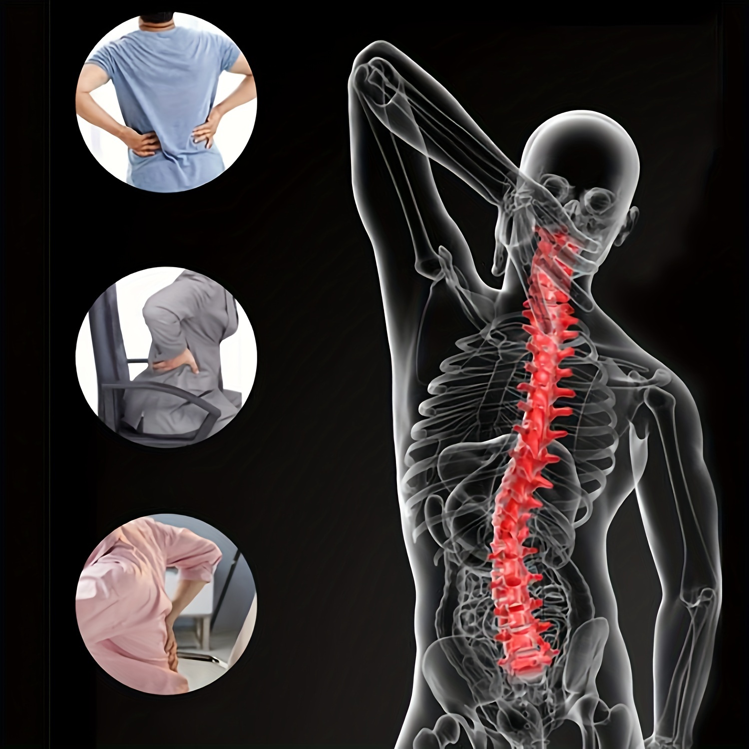 Lumbar Spine Soother - 3 Gear Adjustable for Muscle Relaxation