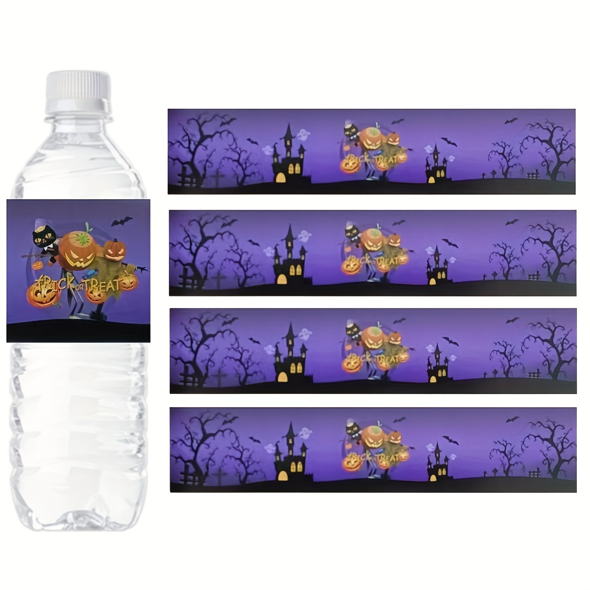 Purple Butterfly Wishes Birthday Water Bottle Labels