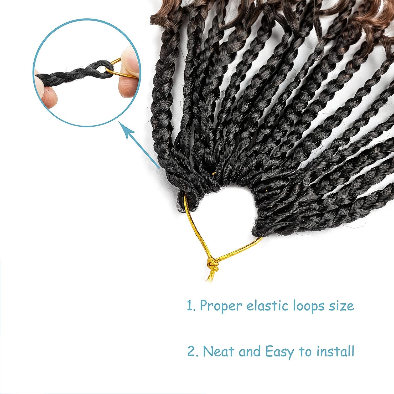 Box Braid 1 Pack Crochet Synthetic Hair Extensions – Toyotress