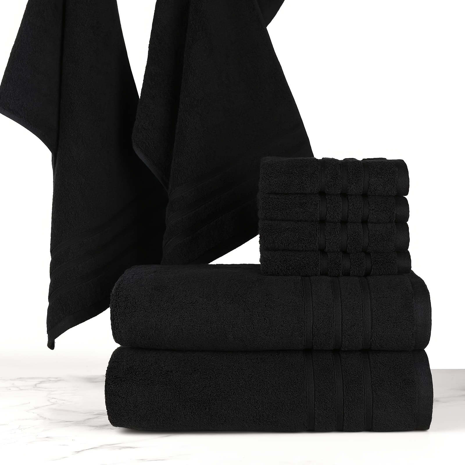 Soft Towels Set Cotton Premium Luxury Towels Set Quick - Temu