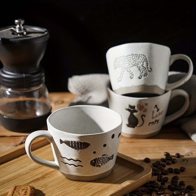 1pc Ceramic Water Mug, Cartoon Alien Pattern Drinking Cup, Novelty Gift Mugs  For Coffee, Tea, Hot Drinks, Microwave Safe 11 Oz - AliExpress