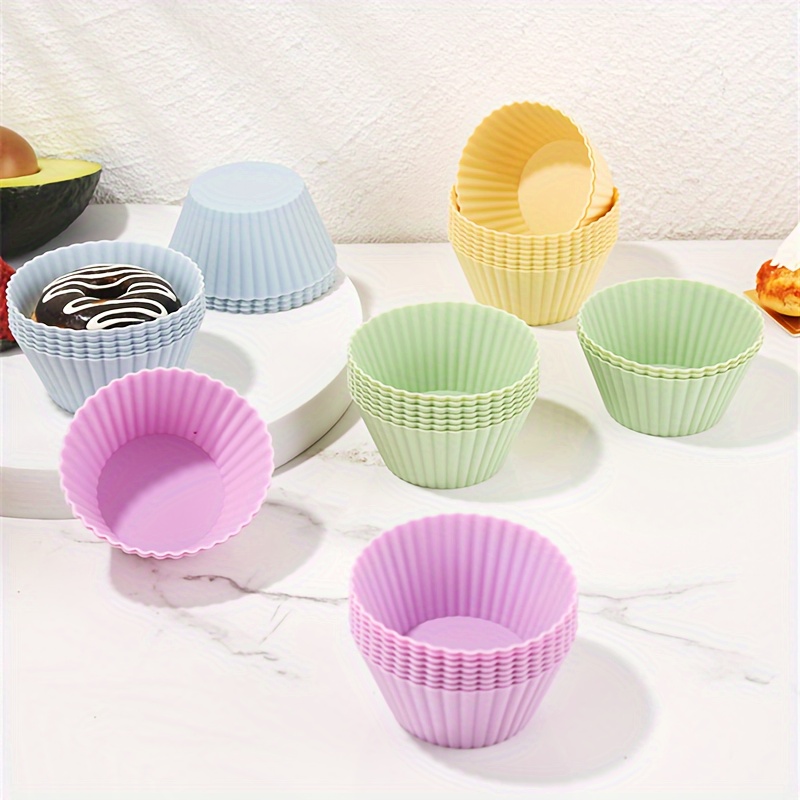 6/12/24PCS fodere per Cupcake in Silicone pirottini da forno