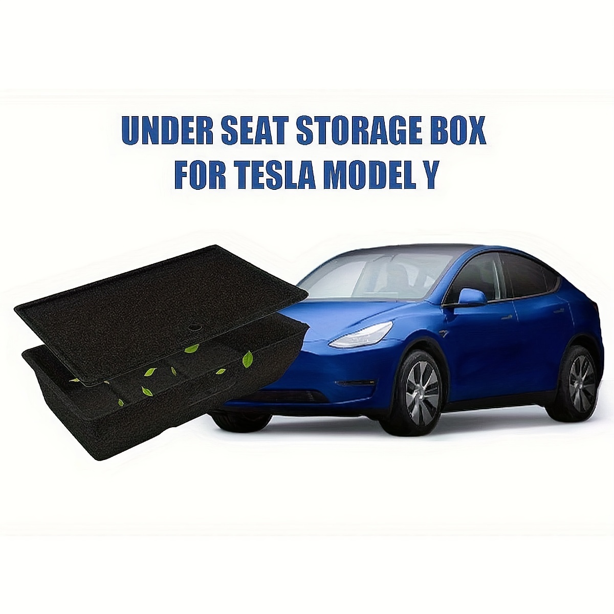 Boîte de rangement pour siège arrière, accessoires pour Tesla Model Y, boîte  de rangement en TPE avec couvercle support de téléphone, poubelle sous siège,  2023 - AliExpress