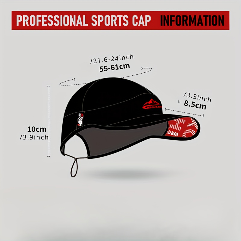 Thin Running Hat Lightweight Quick drying Sports Cap Sun Hat