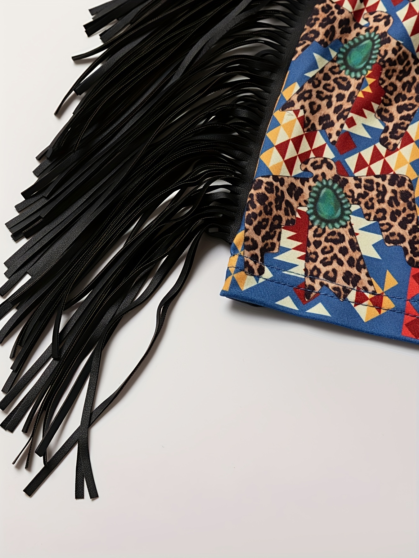 Sunflower Black Cow Tassel Fringe Bag | ILTEX Apparel