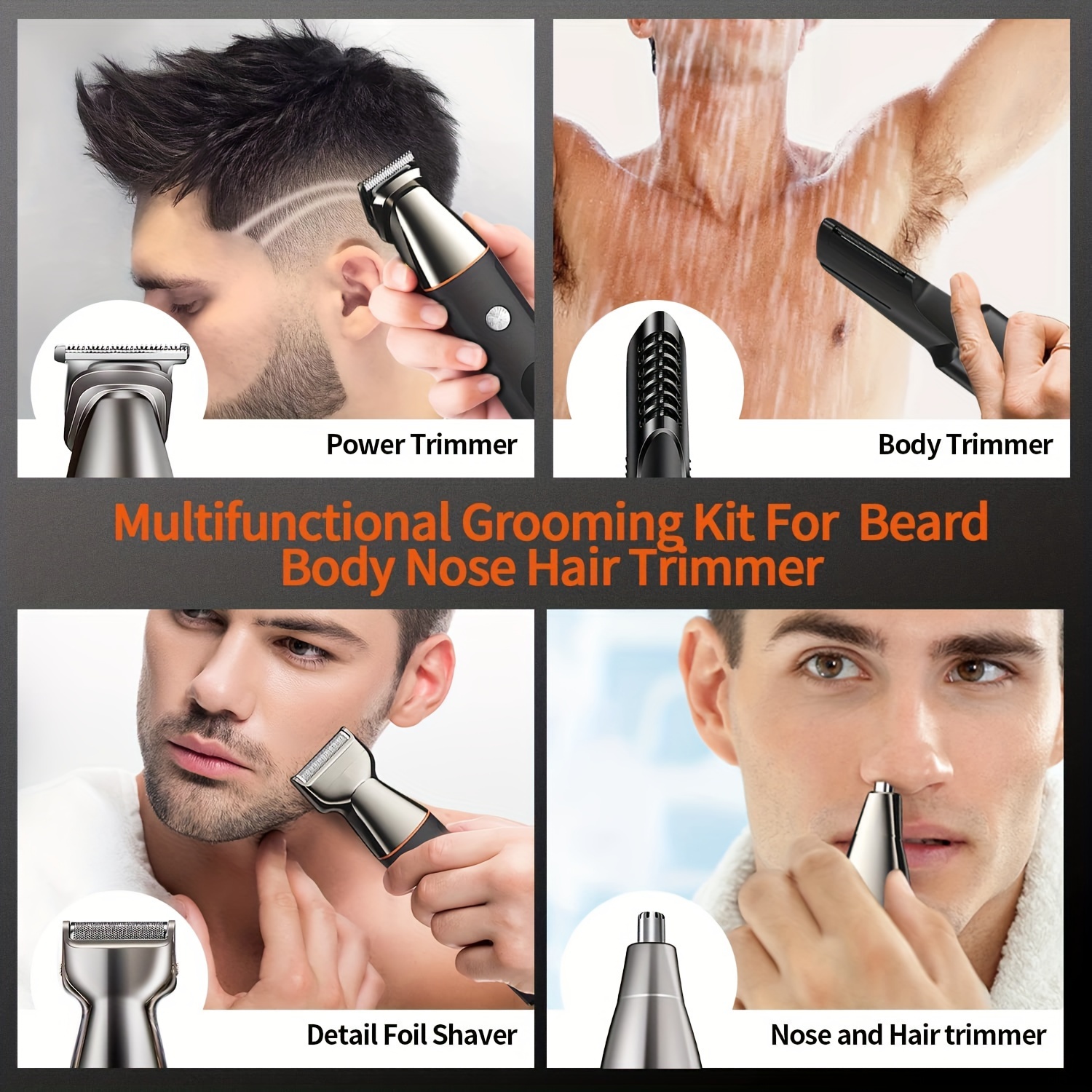 Body Hair Trimmer, Groomer & Shaver For Men