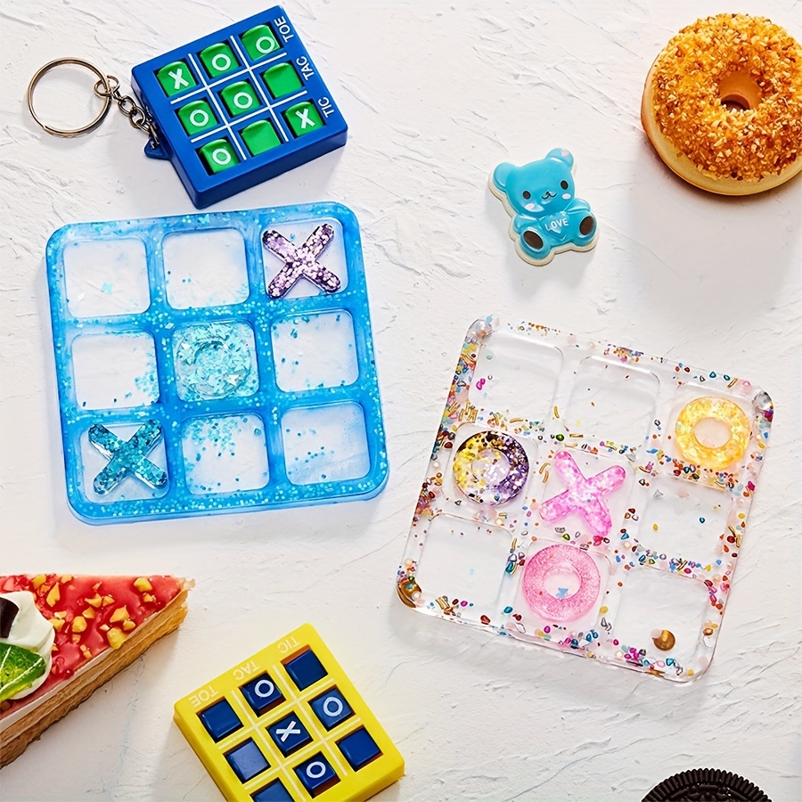 Tic Tac Toe Board Game 5.91 x 5.91 Tic Tac Toe Table Game Resin