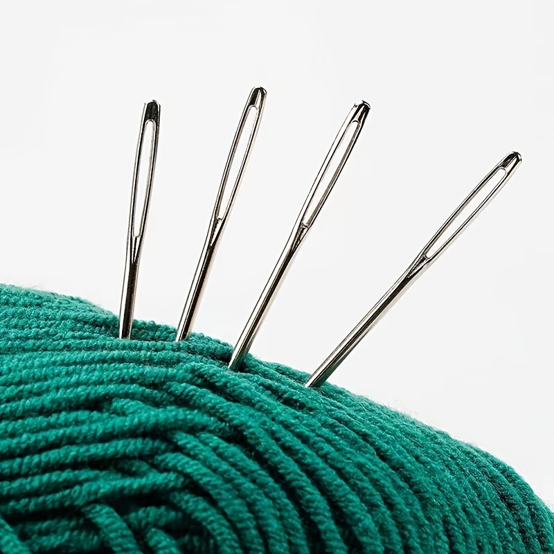 100pcs Large Eye Blunt Needles 7cm/6cm/5.2cm Sewing Darning Needles For Wool  Crochet And Yarn Knitting