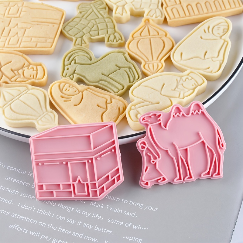 Eid Mubarak Cookie Cutter Set DIY Baking Tools for Islamic Party Decoration
