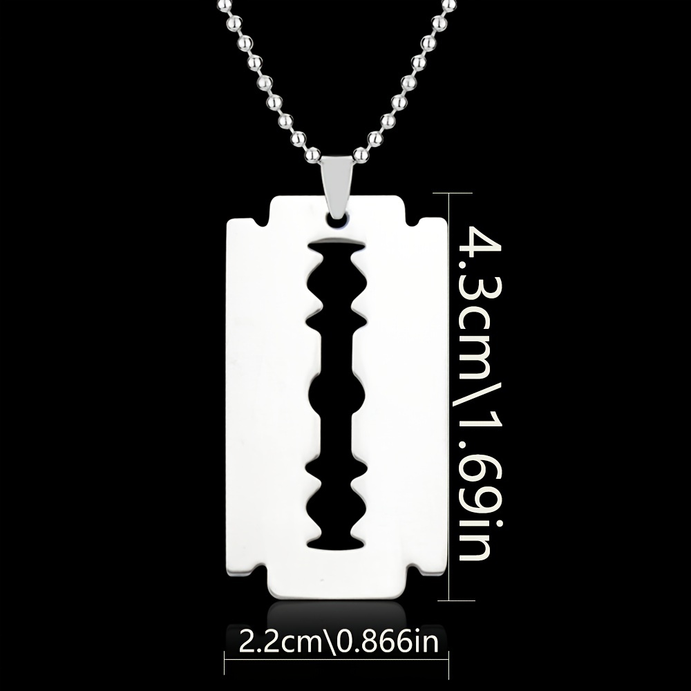 Bloody Gangster Blade Stainless Steel Pendant Necklace European
