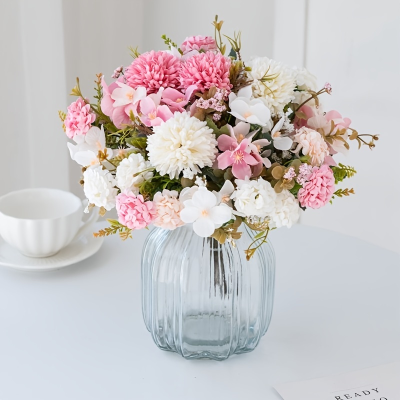 INS Peonies and Dandelions Artificial Flowers Bouquet for Home