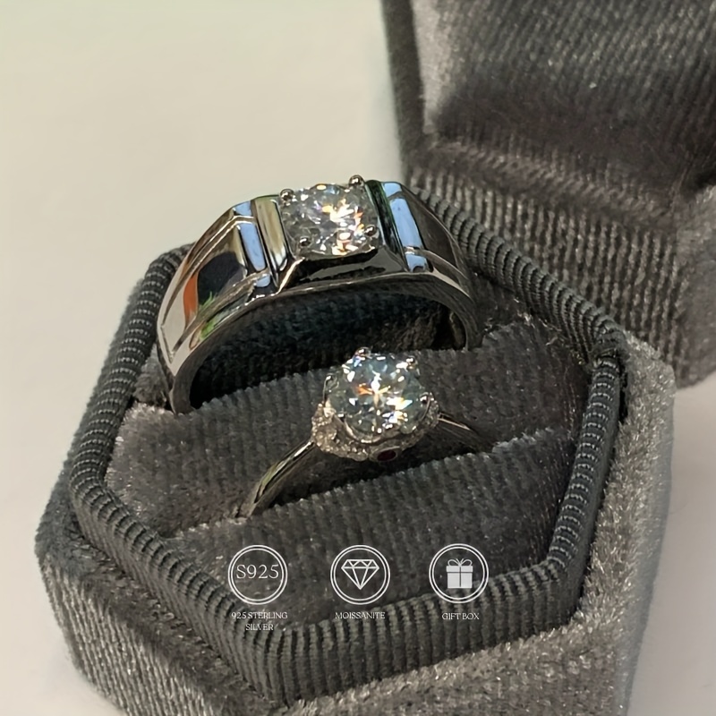 WEDDING / ENGAGEMENT RINGS SET for her & him