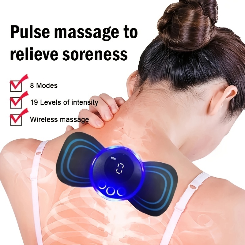Portable Mini Electric Neck Massager Cervical Massage Back