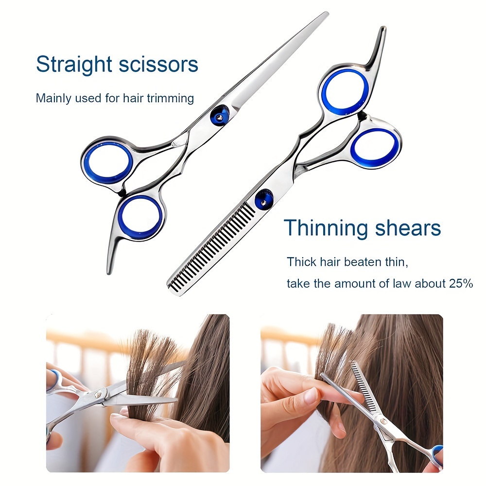 Professional Hair Cutting Scissors Sets 11PCS,Multi-purpose hair