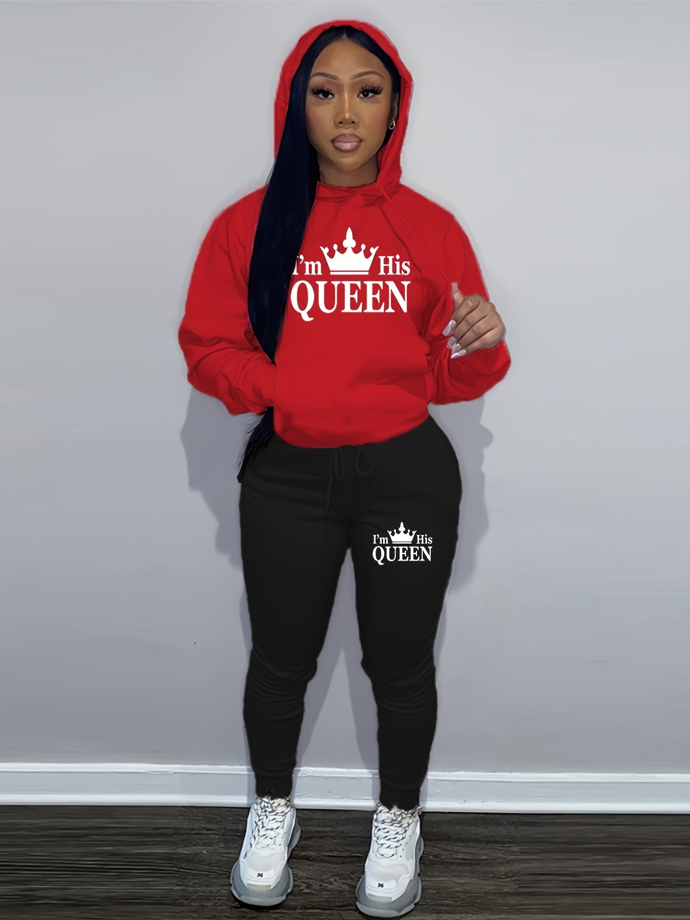 Red 2025 hoodie drawstring