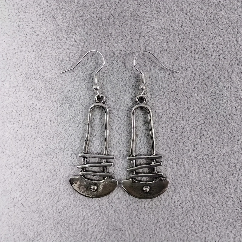 Men's Retro Bohemian Geometric Dangle Earrings