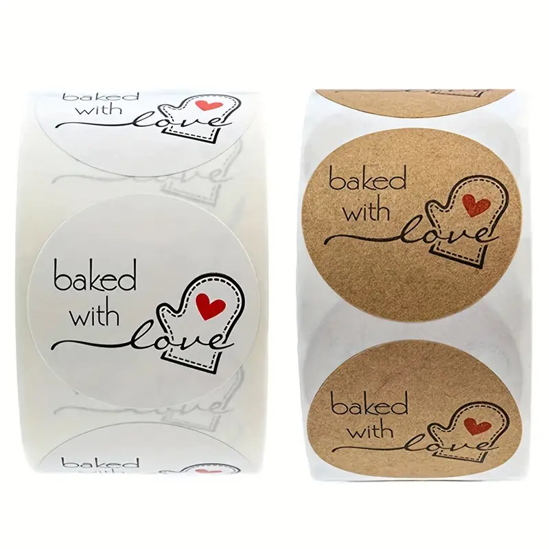 Kraft Paper Baked Love Stickers Perfect Scrapbooking Package - Temu