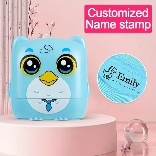  Clothing Name Stamp Custom Stamps Washable Daycare Labels  Fabric Stamper 6 Sticker Patterns for Kids : Office Products