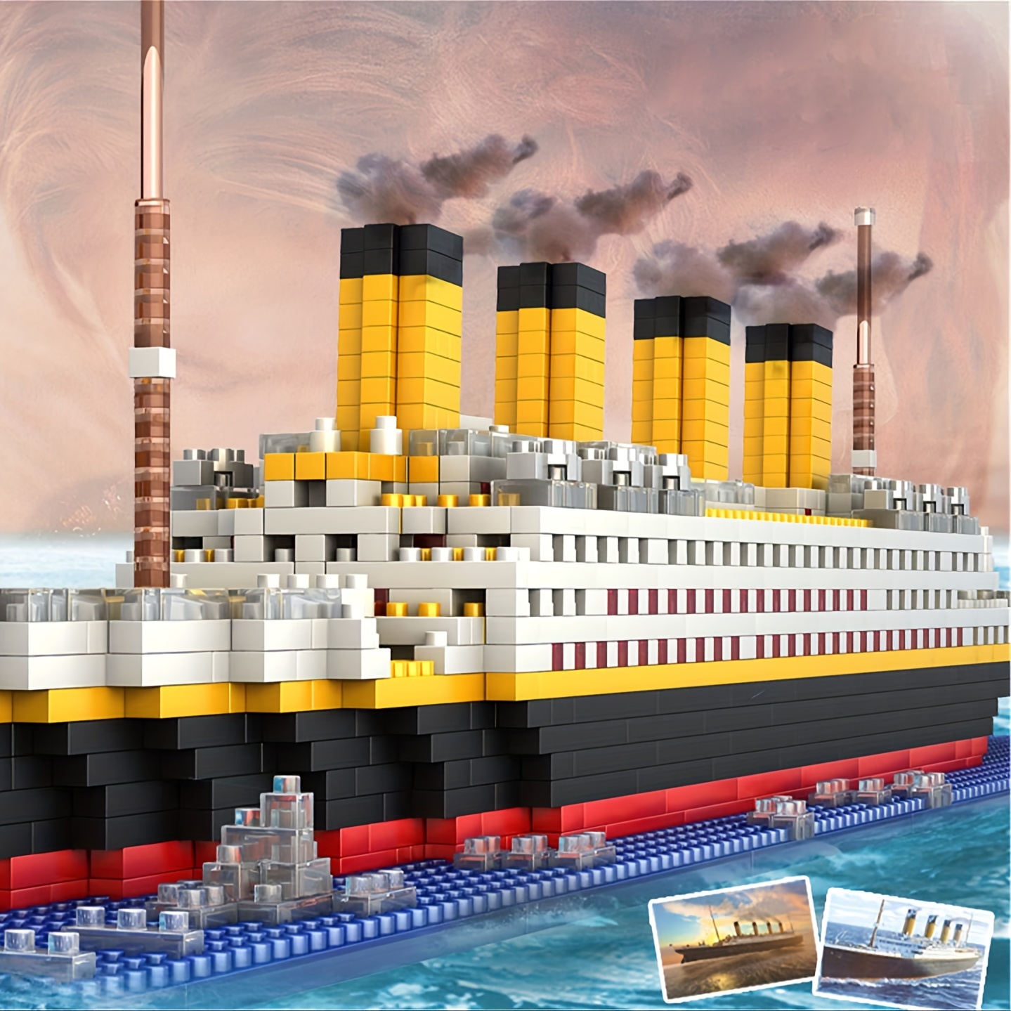 

1899pcs Ship Model Building Block Set, 3d Puzzle Sets, Diy Educational Toys, Bricks Toy With Mini Blocks, Gift Easter Gift