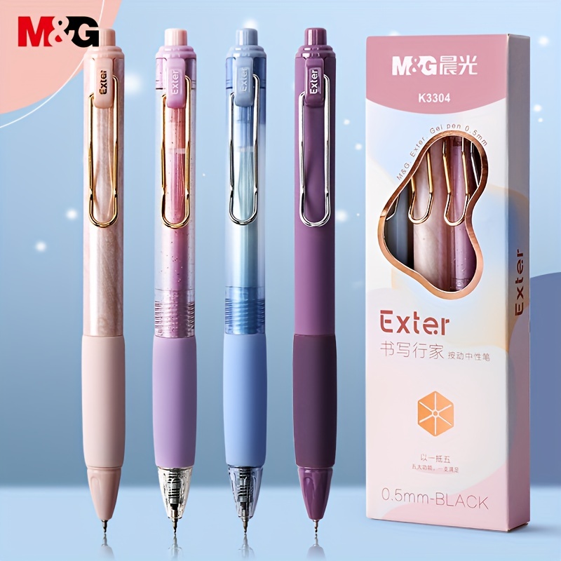 M g Black/red/blue Retractable Gel Pen Student Signature Pen - Temu