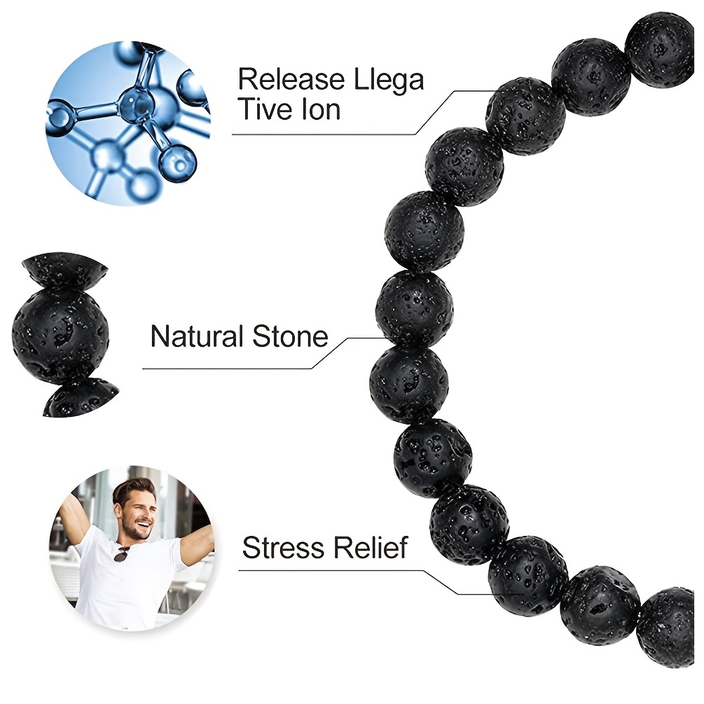 Men's Adjustable Rock Bracelet For Stress Relief