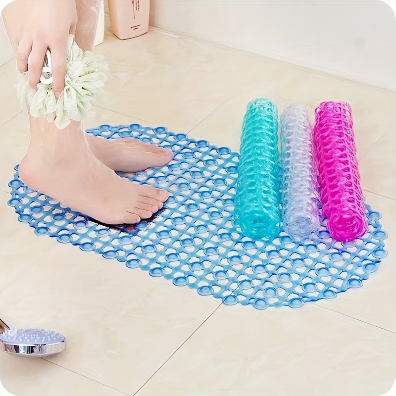 1pc Home Use Pvc Anti-slip Mat With Suction Cup For Bathroom