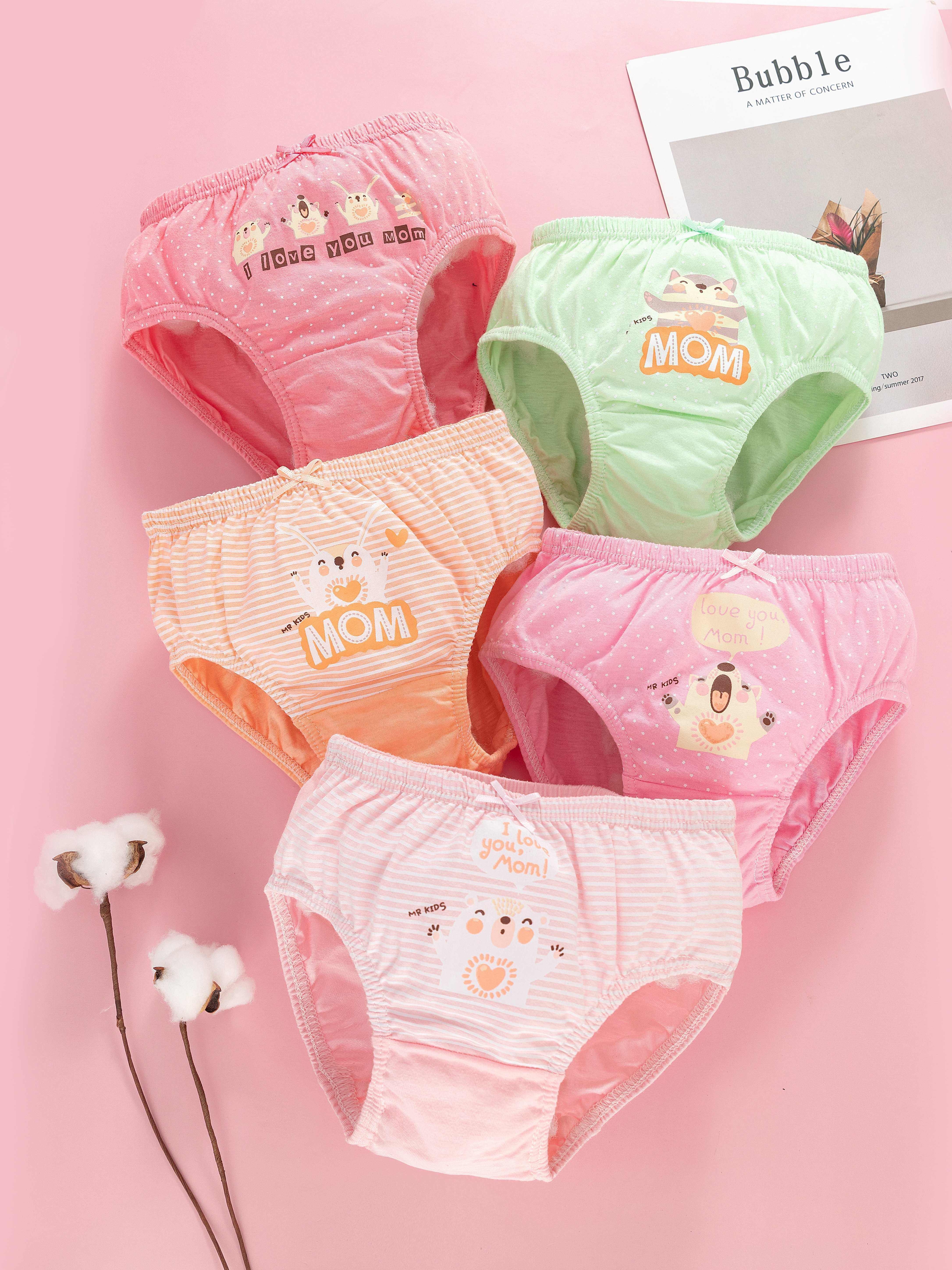 Little Girl's Stretchy Comfy Underwears Soft Pure Cotton - Temu Japan