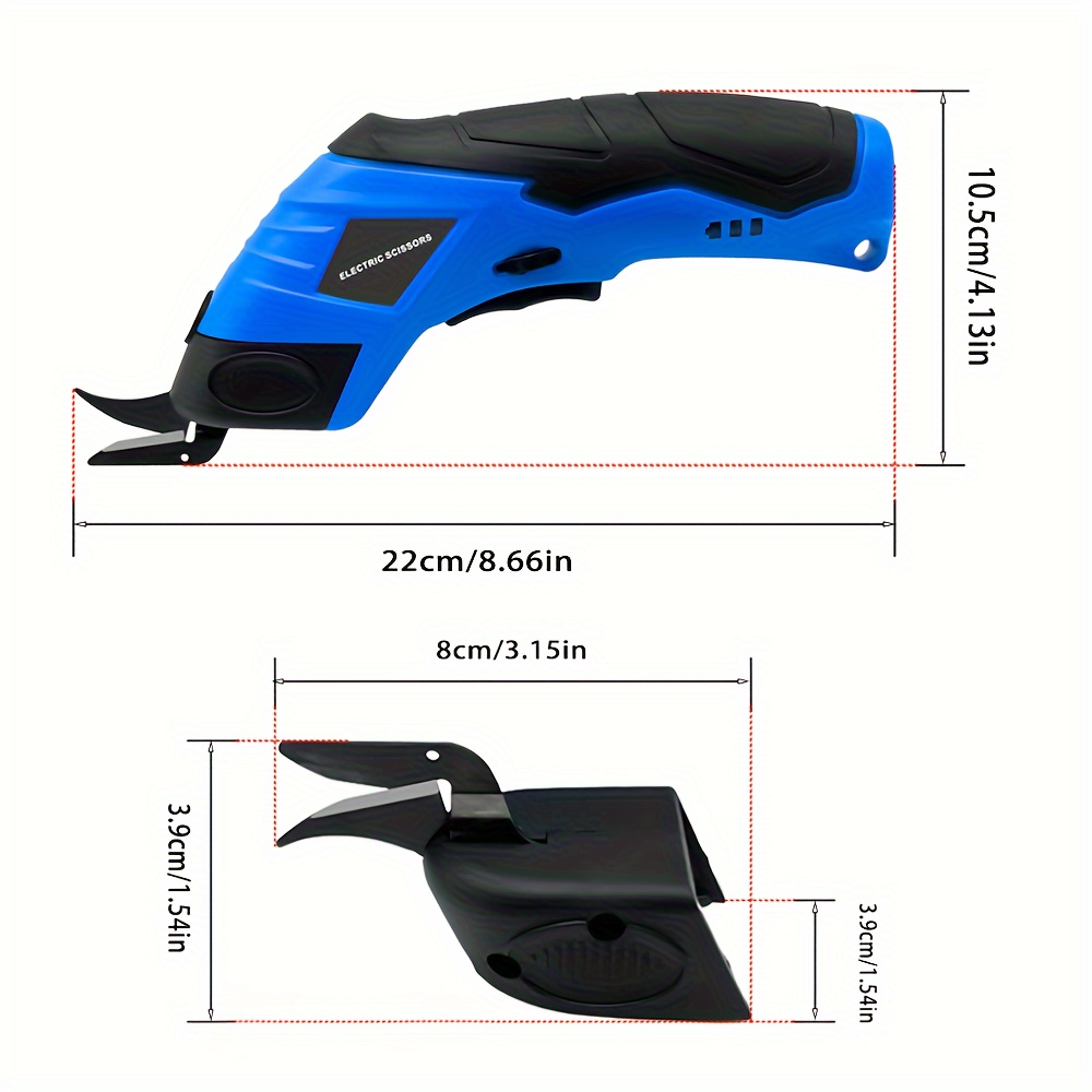 4.2V Cordless Electric Scissors Usb Rechargeable Cutter Portable