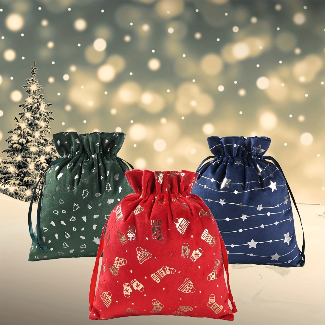 Small Christmas Gift Bag With Drawstring Suitable For Christmas ...