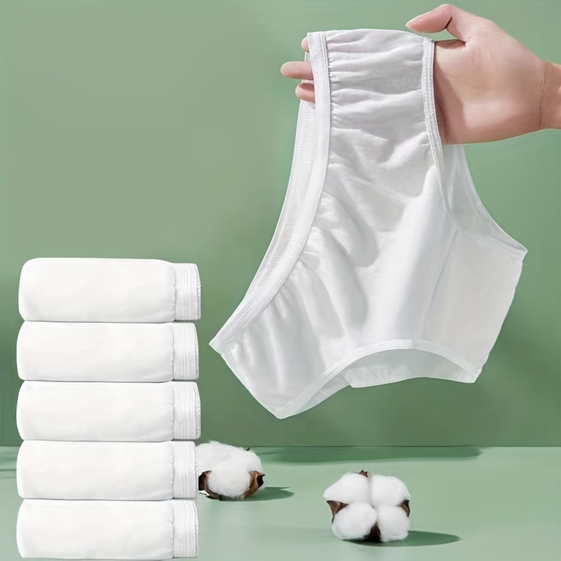 Women's Disposable Underwear, Pure Cotton Female Underwear For Travel  Outdoor Trip Menstrual Period Postpartum Supplies