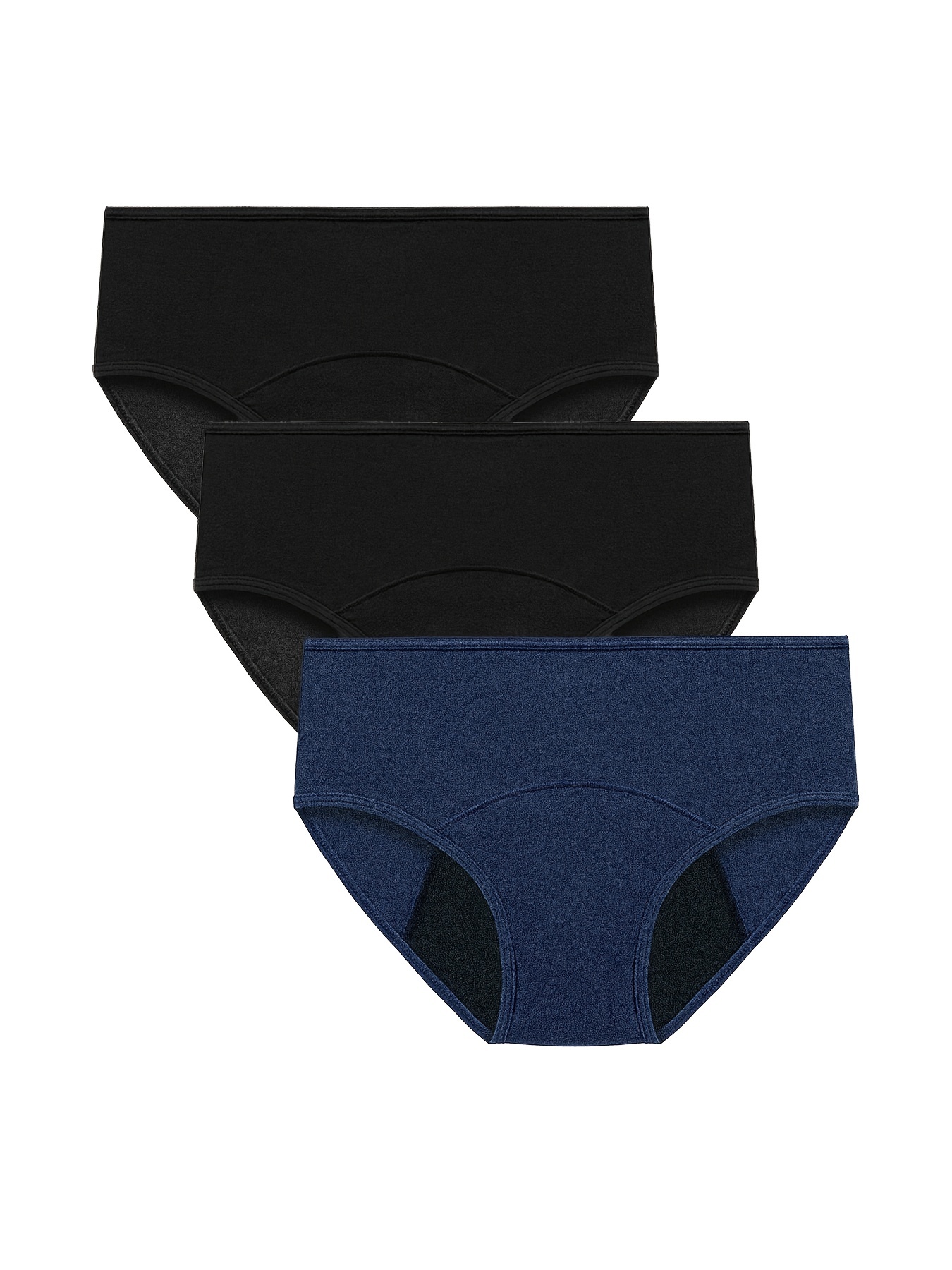 Underwear For Women Plus Size Menstrual Pocket Pocket High Waist Anti  Leakage Pants Panties,6 Pack 