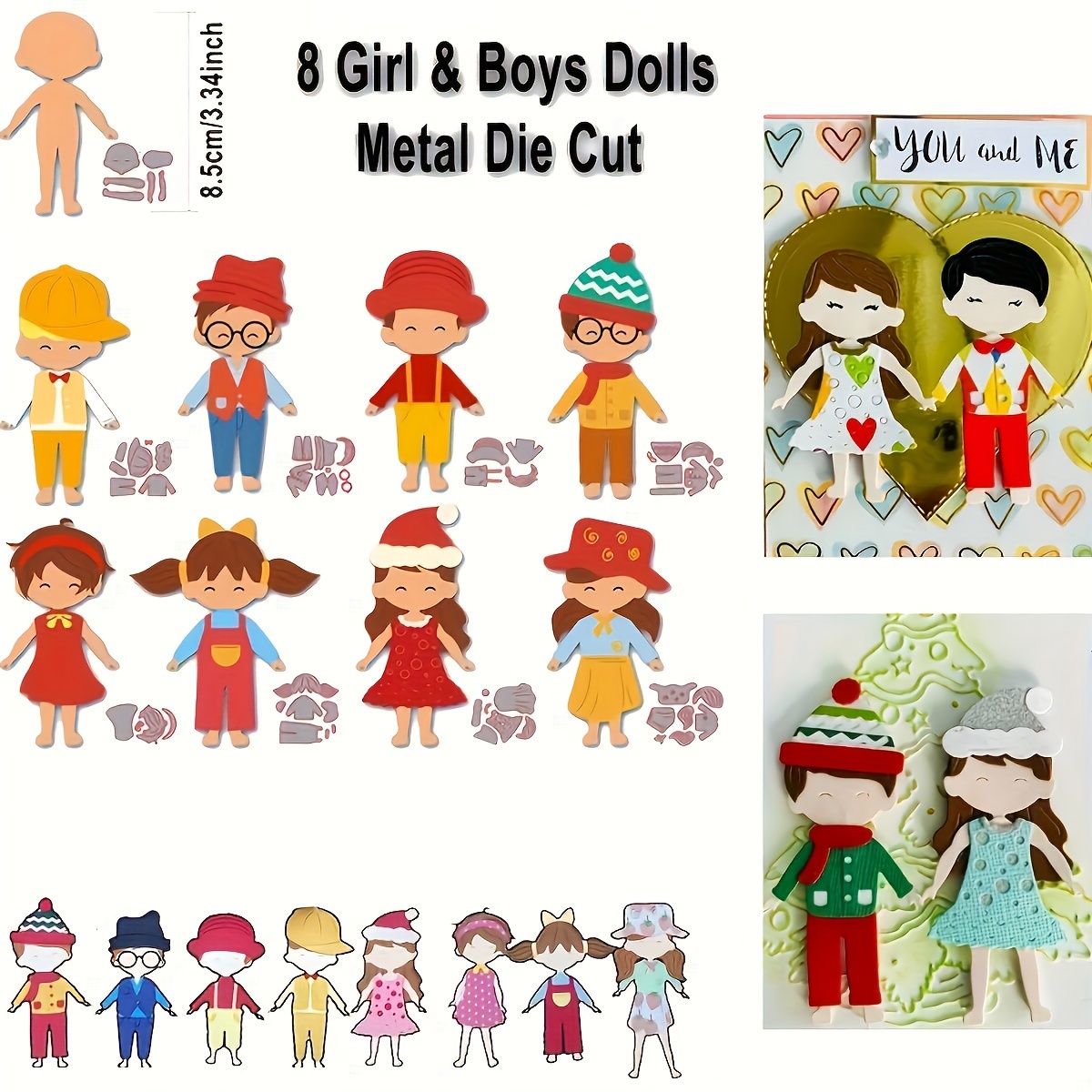 Large Size Paper Doll Material Paper Sticker Kids Diy Tool - Temu