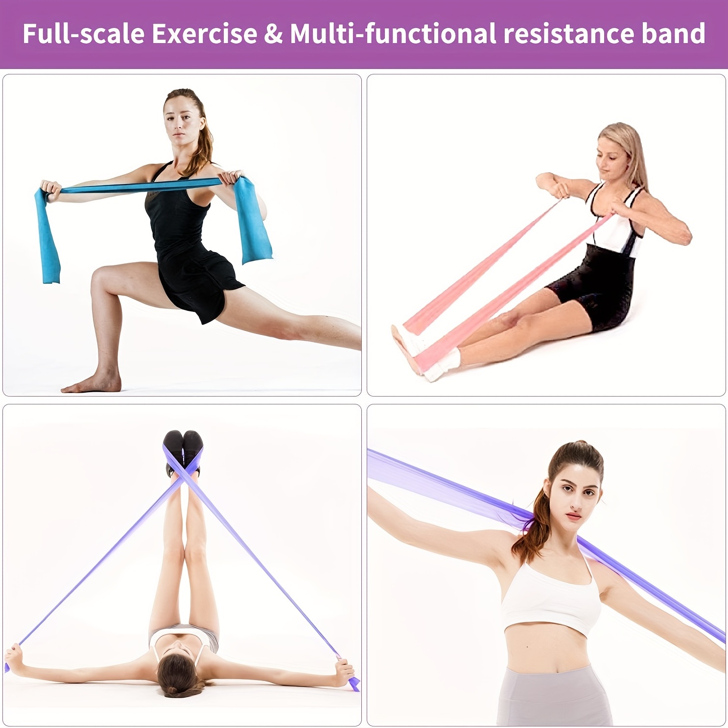 Resistance Bands Elastic Exercise Bands Set for Recovery, Physical