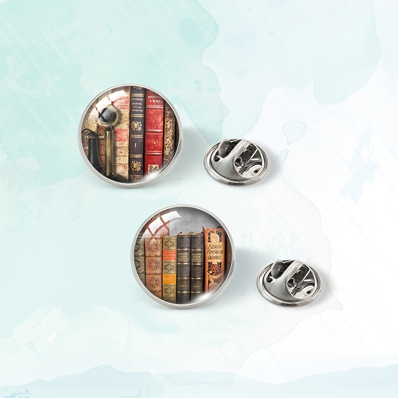 Retro Books Lapel Pin Book Lovers Brooches For Men Clothings - Temu