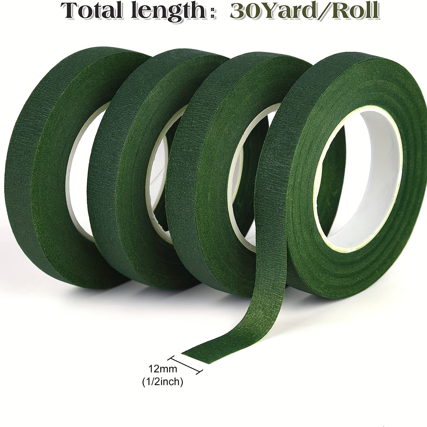 Floral Tape & Green Tape For Diy Flower Arrangements Including Flower Stems  Binding Tape And Bordering Tape For Bouquets Decoration, Flower Shop  Packaging Material