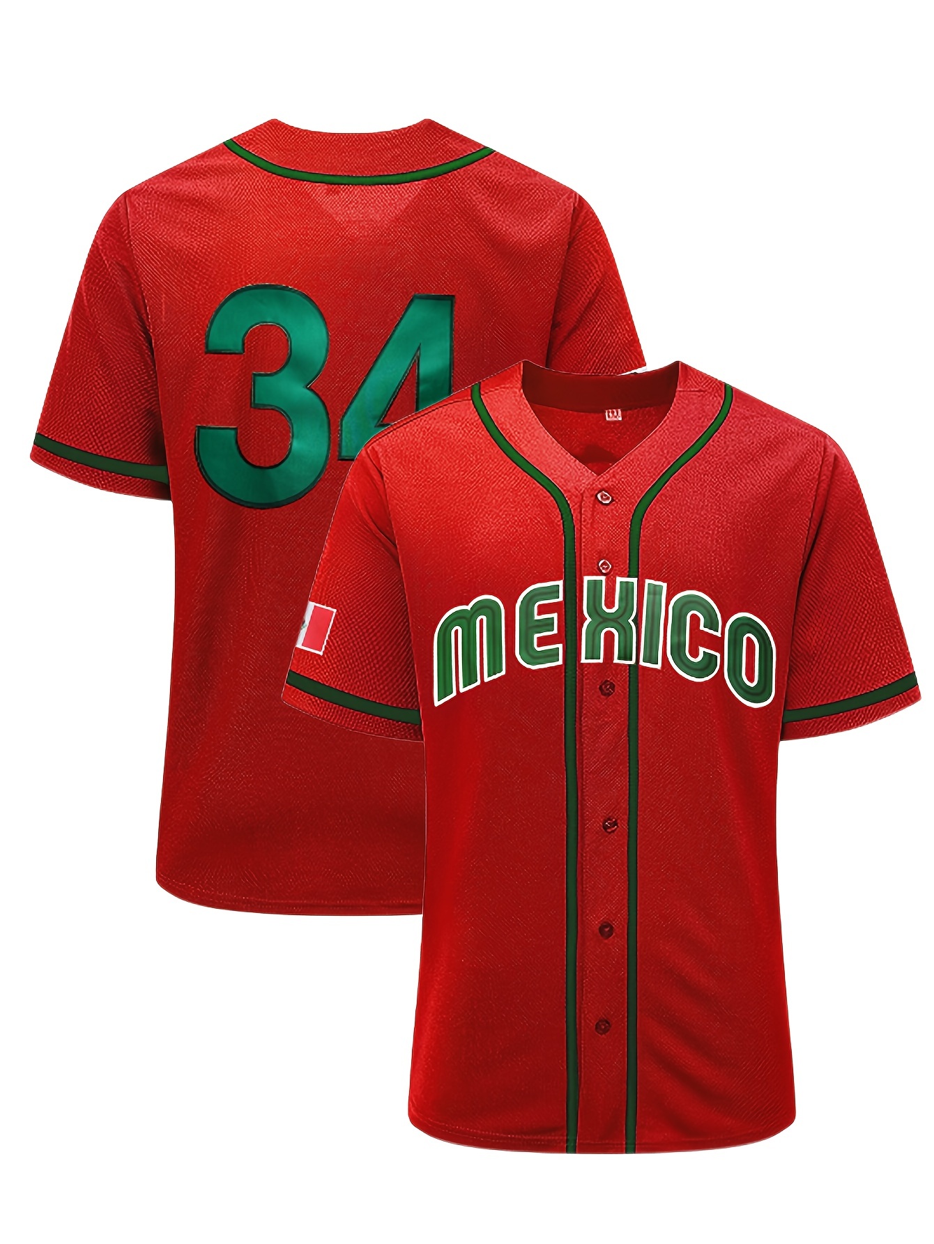 Tops, Mexico Baseball Jersey Wbc Size S