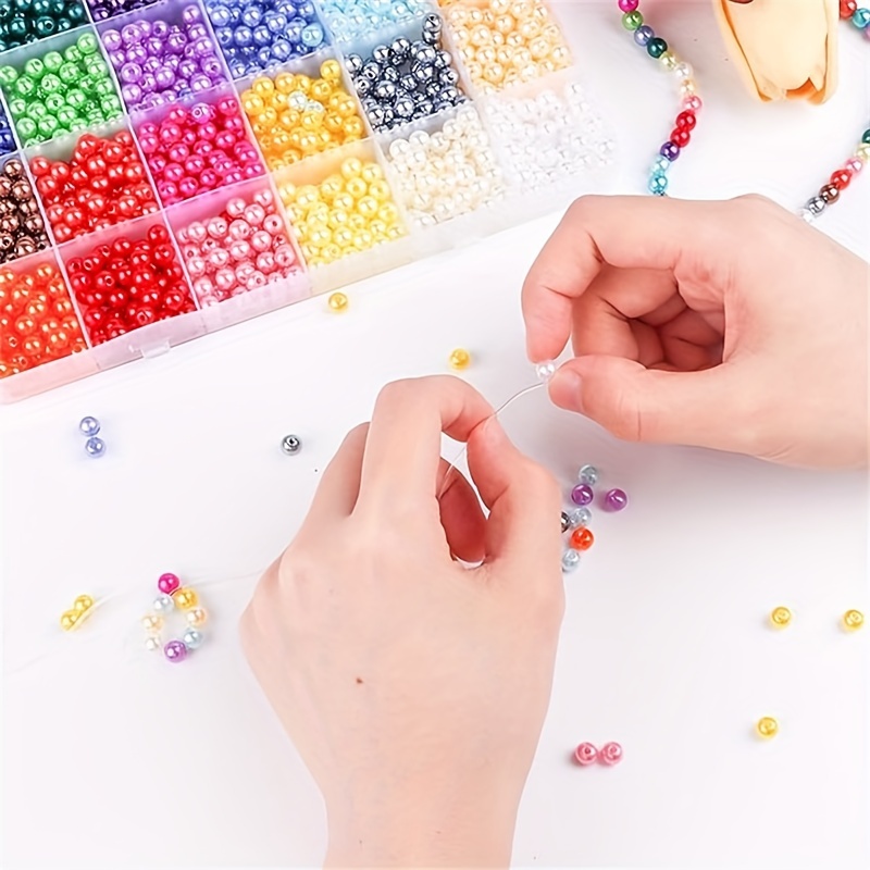 perlas para manualidades bisuteria hacer pulseras 1680PCS cuentas de vidrio  